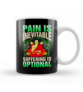 Pain Is Inevitable Suffering Is Optional Stoic Kupa Bardak Porselen