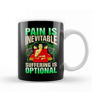 Pain Is Inevitable Suffering Is Optional Stoic Kupa Bardak Porselen