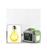Pilelistore   CN05 Powerbank 600W 128.000 mAh Kamp Şarj 60W PD - Siyah