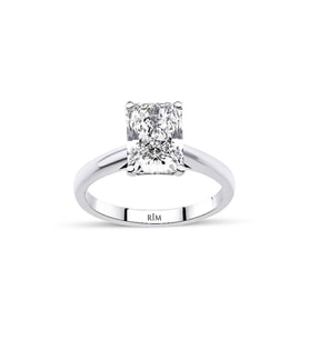2.60 Karat Radiant Tektaş Laboratuvar Pırlanta Yüzük - HRD Sertifikalı