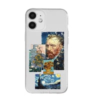 Iphone 12 Uyumlu Van Gogh ve Sanatsal Tablolar Tasarımlı Şeffaf Telefon Kılıfı