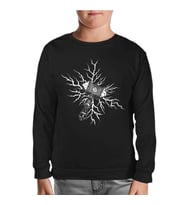 Viking Hammer Lightning Siyah Çocuk Sweatshirt