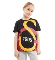 Galatasaray Lisanslı Büyük Logolu Çocuk T-Shirt (Siyah)