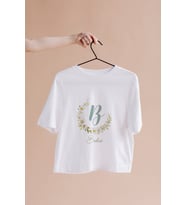 Baş Harfli İsim Tasarımlı Tişört Kişiye Özel ( Unisex - Büyük - Çocuk )