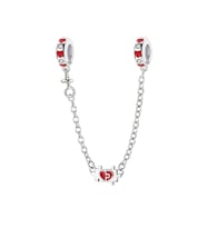 Yap-Boz Kalp Zincir Sallantılı Charm