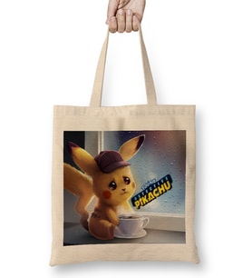 Pokemon Pikachu 01 Bez Çanta Uzun Saplı