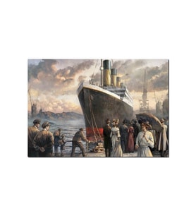 Ahşap Tablo Titanik, Ilk Ve Son Yolcuları (50x70 Cm Boyut)