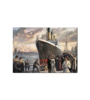Ahşap Tablo Titanik, Ilk Ve Son Yolcuları (50x70 Cm Boyut)