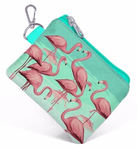Coral High Yeşil Flamingo Bozuk Para Çantası - Kız