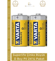#Pil Uzun Ömürlü Dayanıklı Ekonomik Yüksek Performanslı Kaliteli Çinko Büyük D Boy Pil 24'lü