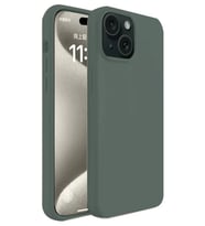 iPhone 15 Plus Kılıf First Silikon - Koyu Yeşil