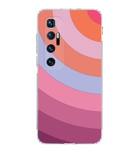 Xiaomi  Mi 10 Ultra  Kamera Korumalı Kapak Renk Cümbüşü Tasarımlı Şeffaf  Kılıf