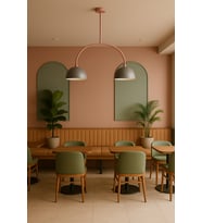 LoopTwin Sarkıt Lamba-Avize - Modern Endüstriyel Mufak Hol Cafe Salon Avize