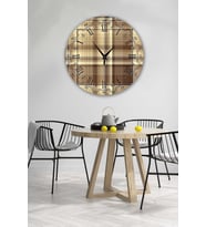 Bilge Retro Tasarımlı Duvar Saati 35 X 35 Cm
