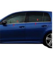 Volkswagen Golf 6 (2009-2012 ) Paslanmaz Krom Cam Çıtası 4