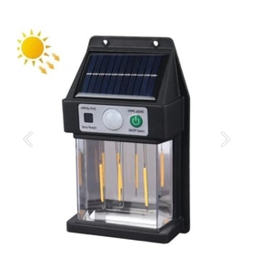 Güneş Enerjili Hareket Sensörlü Duvar Lambası