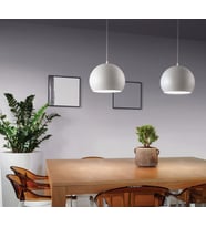 RİOLİGHT MODERN,VİNTAGE,RETRO,RUSTİK 1XE27 DUYLU BEYAZ METAL SARKIT AVİZE NOT:1ADET FİYATIDIR.