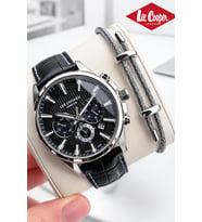 Lee Cooper Deri Kordon İç Fonksiyonları Aktif 5 Atm Suya Dayanıklı Erkek Kol Saati ELC.08239.351 (Siyah)