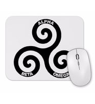 Teen Wolt Alpha Beta  Omega Mouse Pad