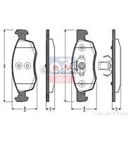 Bosch Fren Balatası Ön 150.2Mm Logan Mcv 07