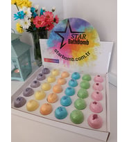 Star Bomb Stantlı Köpüren Banyo Topu/nem Bombası/manikür Pedikür Topu