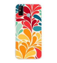 PrintiFy Tecno Spark 6 GO ile Uyumlu 1mm Slim Fit Retro Renkler 5 Baskılı Şeffaf  Kılıf