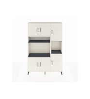 Arges Dolap 9 Raflı 6 Kapaklı 132x30x195 Aytaşı-Aytaşı/Antrasit