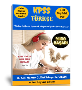KPSS Türkçe Hazırlık Kitabı (400 Sayfalık PDF + Görüntülü Dersler)