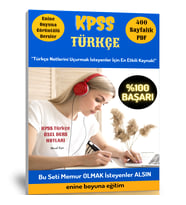 KPSS Türkçe Hazırlık Kitabı (400 Sayfalık PDF + Görüntülü Dersler)