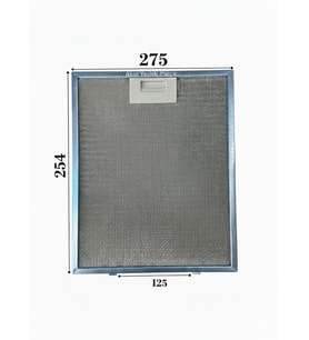 En 27,5 cm Boy 25,4 cm Aspiratör Davlumbaz Metal Yağ Filtresi