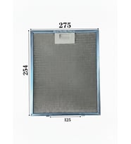 En 27,5 cm Boy 25,4 cm Aspiratör Davlumbaz Metal Yağ Filtresi