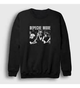 Presmono Unisex Siyah Band V2 Depeche Mode Sweatshirt 390061tt