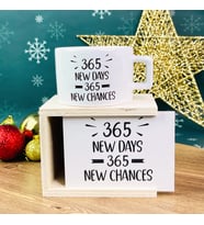 365 Yeni Gün 365 Yeni Şans Yılbaşı Tasarımlı Kutulu Kupa