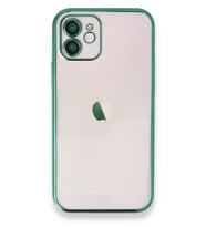 Newface Apple iPhone 11 Kılıf Razer Lensli Silikon - Yeşil