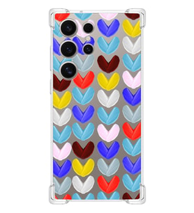 PrintiFy Samsung Galaxy S24 Ultra Uyumlu Water Color 1 Baskılı Şeffaf Köşe Korumalı Antişok Kılıf