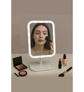 Di̇kdörtgen Led Işıklı Dokunmatik Makyaj Aynası