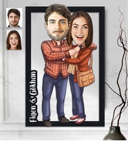 Kişiye Özel 3D  Ahşap Tablo Sevgili 30x40 -22