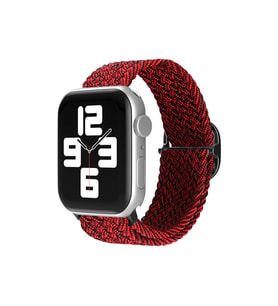 Mey İthalat® Watch 38Mm Kordon - Siyah-Bordo