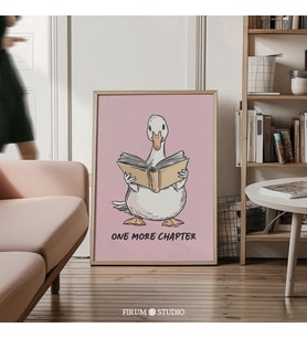One More Chapter Goose Duvar Sanatı, Kitap Severler İçin Duvar Dekoru