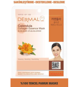 DERMAL Sakinleştirici, Destekleyici ve Besleyici Aynısefa Özlü Kolajen Maske 23 Gr