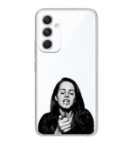 Samsung Galaxy M34 5G Uyumlu Lana Del Rey Desenli Şeffaf Telefon Kılıfı