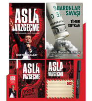 Asla Vazgeçme - Ayraç - Kartpostal - Poster - Baronlar Savaşı - Atatürk İmza Baskılı Kalem