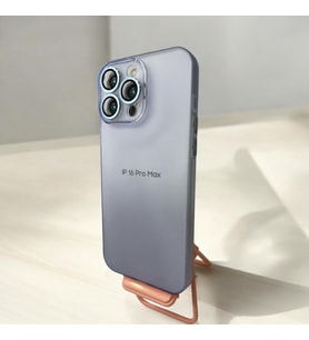 İPHONE 16 Pro Max Mavi  Renk Lens Korumalı Kaliteli Silikon Telefon Kılıfı