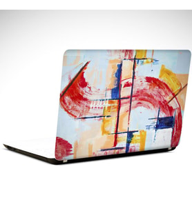 Şekiller ve Renkler Soyut Laptop Sticker 15.6 inch (38X27CM)