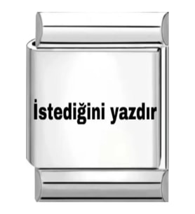 İtalyan Bileklik Charm Harf Isim Tarih Dilediğiniz Hersey Yazılır 1 Adet 9mm Fmaccesories