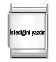 İtalyan Bileklik Charm Harf Isim Tarih Dilediğiniz Hersey Yazılır 1 Adet 9mm Fmaccesories (Çok Renkli)