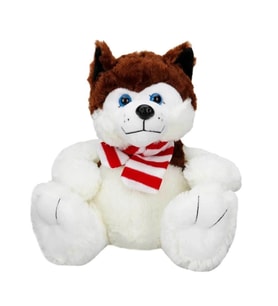 1030 Oturan Husky Atkılı Köpek 30 cm