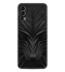 General Mobile Gm 23 Kılıf Resimli Desenli Baskılı Silikon Black Fox 1325