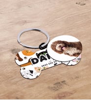BK Gift Evcil Dostlara Özel İsimli 2’li Ahşap Pet Tasma Künyesi - Model 2-5