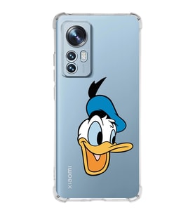 Xiaomi Mi 12 Uyumlu Köşe Korumalı Antişok Kapak Donald Duck Tasarımlı Şeffaf Silikon Kılıf